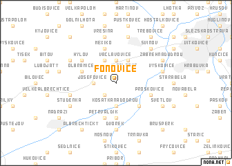 map of Fonovice