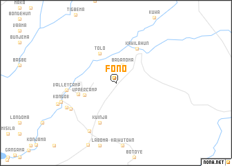 map of Fono