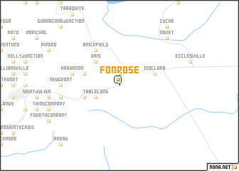 map of Fonrose