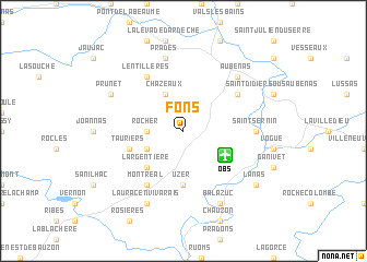 map of Fons