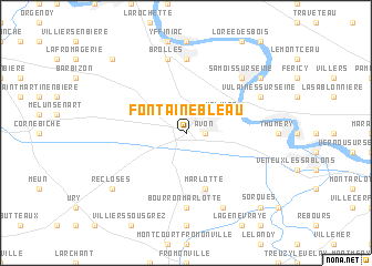 map of Fontainebleau
