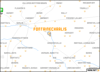 map of Fontaine-Chaâlis