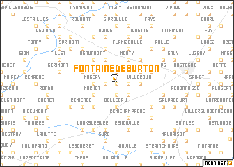 map of Fontaine de Burton