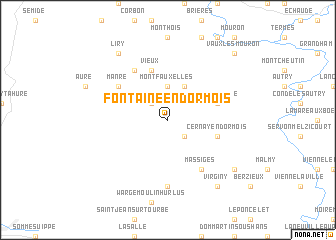 map of Fontaine-en-Dormois