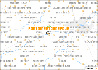 map of Fontaine-Étoupefour