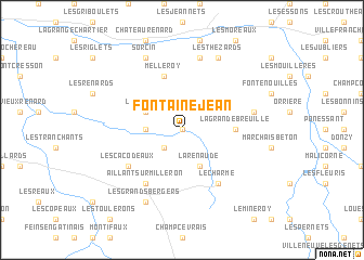 map of Fontainejean