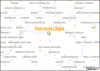 map of Fontaine-lʼAbbé