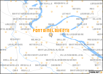 map of Fontaine-la-Verte