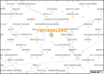 map of Fontaine-le-Pin