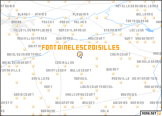 map of Fontaine-lès-Croisilles