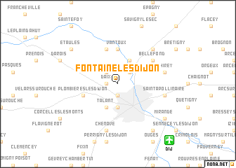 map of Fontaine-lès-Dijon