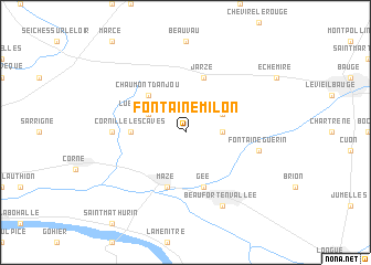 map of Fontaine-Milon