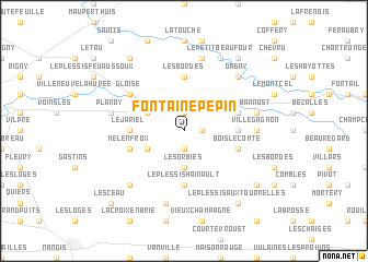 map of Fontaine-Pépin