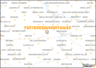 map of Fontaine-sous-Montdidier