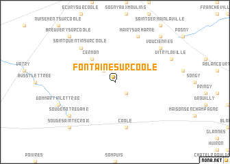 map of Fontaine-sur-Coole