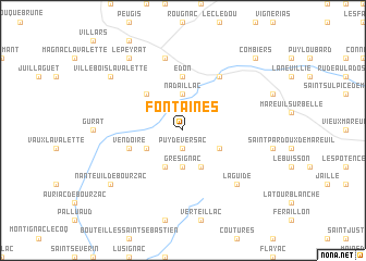 map of Fontaines