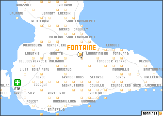 map of Fontaine