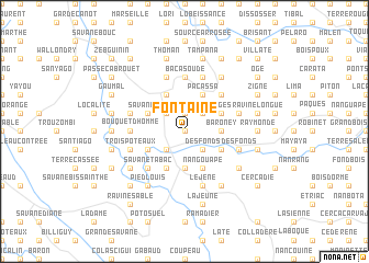 map of Fontaine