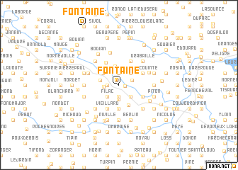 map of Fontaine