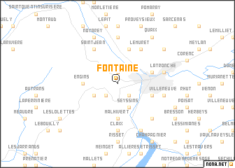 map of Fontaine