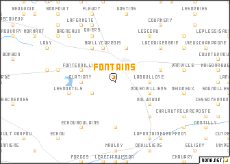 map of Fontains