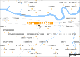 map of Fontana Pradosa