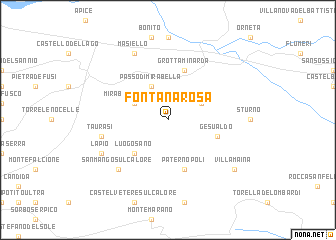 map of Fontanarosa