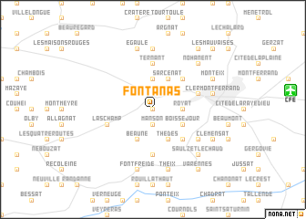 map of Fontanas