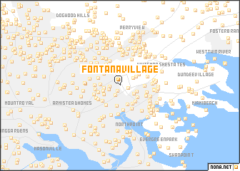 map of Fontana Village