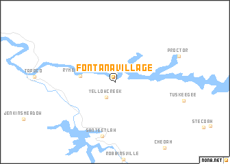 map of Fontana Village