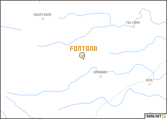 map of Fontana
