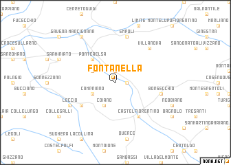 map of Fontanella
