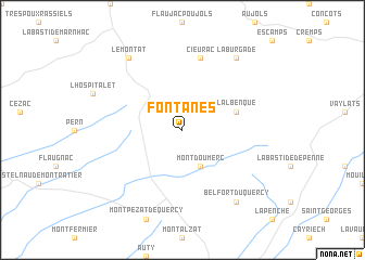 map of Fontanes