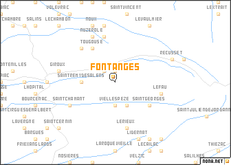 map of Fontanges