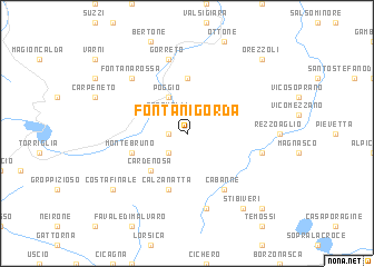 map of Fontanigorda