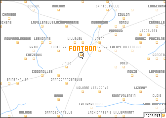 map of Fontbon