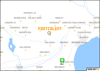 map of Font-Calent