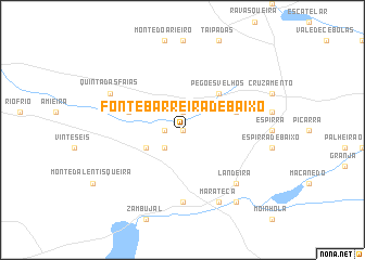 map of Fonte Barreira de Baixo