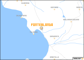 map of Fonteblanda