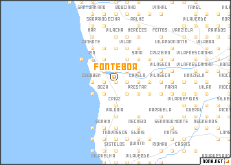 map of Fonte Boa