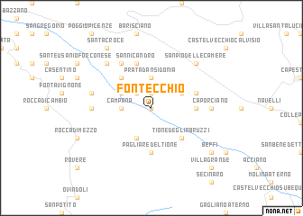 map of Fontecchio