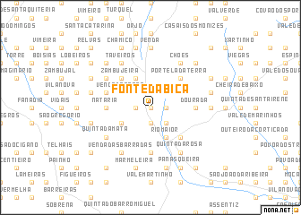 map of Fonte da Bica