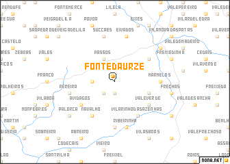 map of Fonte da Urze