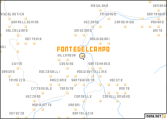 map of Fonte del Campo