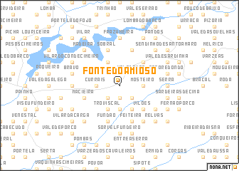 map of Fonte do Amioso