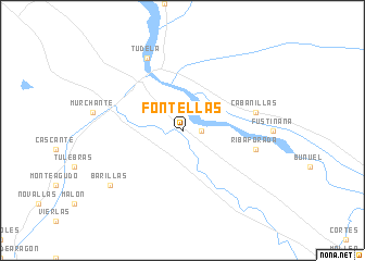 map of Fontellas