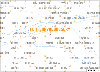 map of Fontenay-de-Bossery