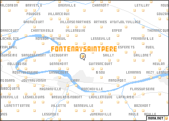 map of Fontenay-Saint-Père