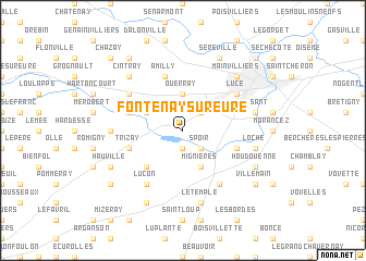 map of Fontenay-sur-Eure