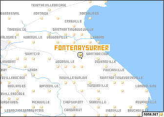 map of Fontenay-sur-Mer